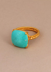 Turquoise Studded Silver Ring
