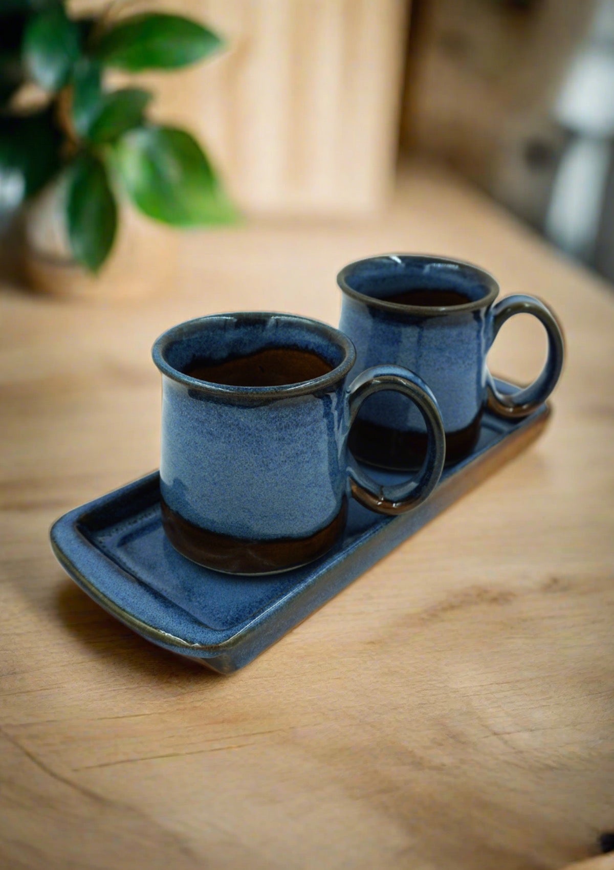 Two Cup Tray Set