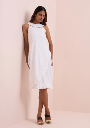 Vanilla Ice - Stylized Neckline Dress