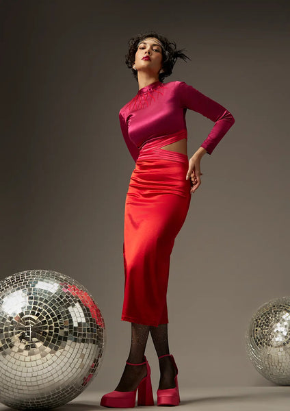 Berry Crush - Embellished Cocktail Dress