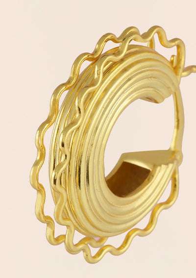 Wavy Ribbed Hoops Price