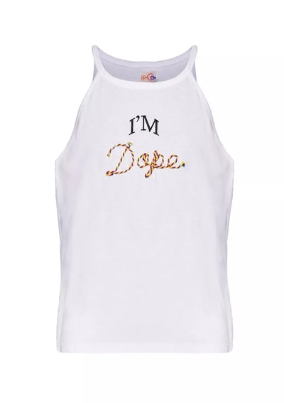 Buy White Sleeveless T-Shirt Price