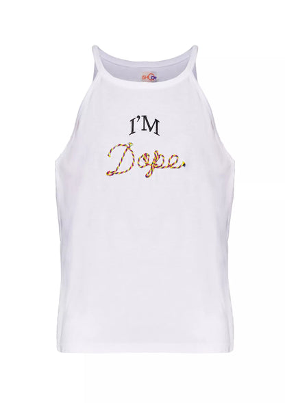 Buy White Sleeveless T-Shirt Price