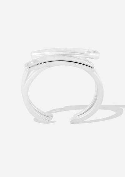 Gold plated daisy neon adjustable ring for women