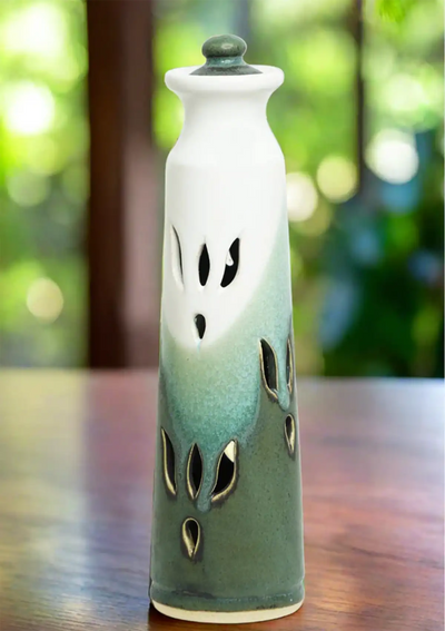 Incense ash catcher stand in Aquamarine