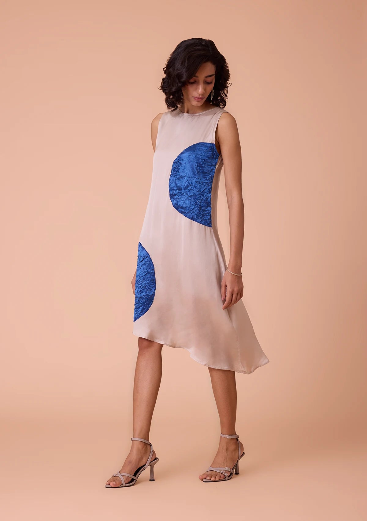 Inanna Asymmetrical Hem - Textured Applique Dress Price