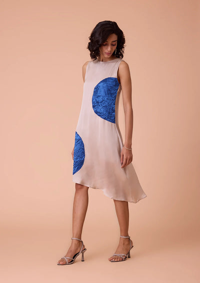 Inanna Asymmetrical Hem - Textured Applique Dress Price