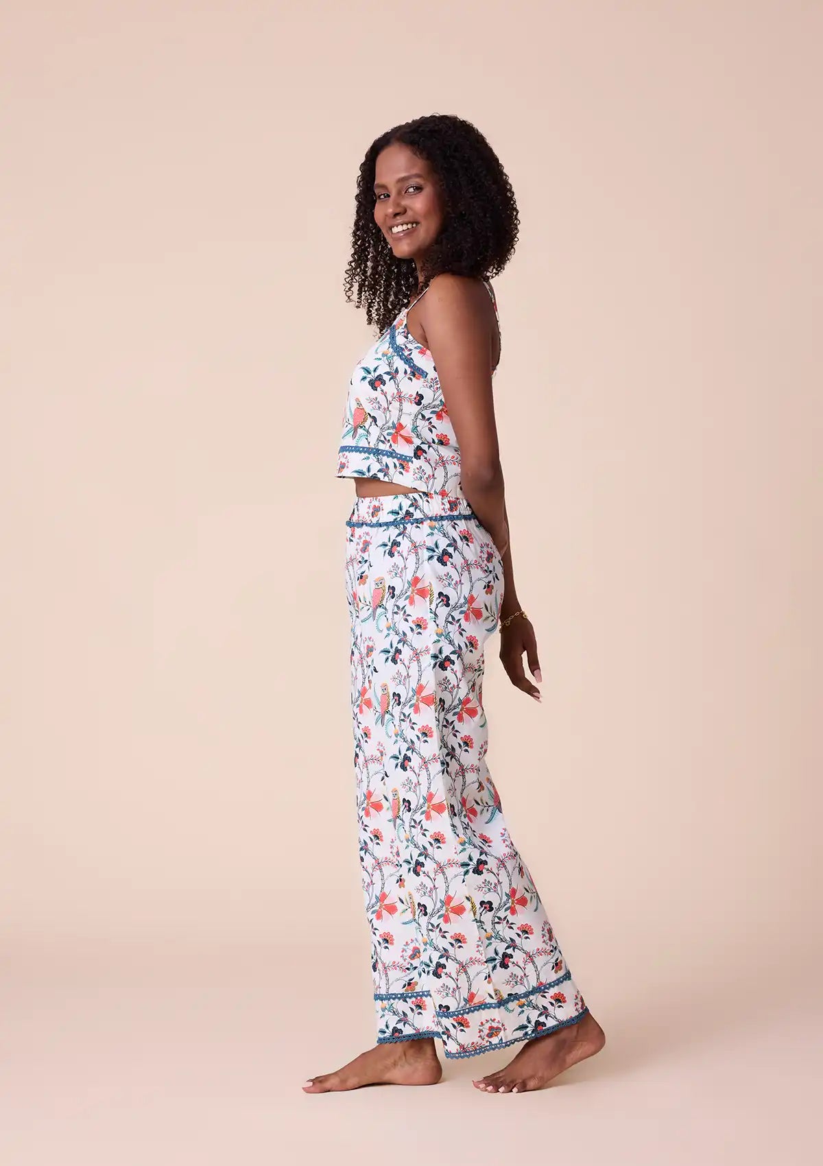 Athena printed crop top and trouser Online