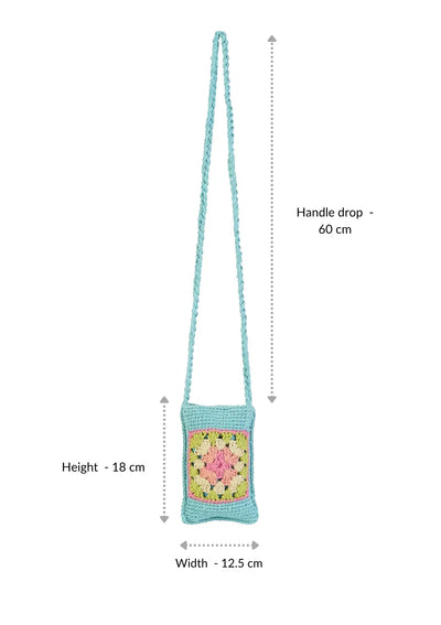 Crochet mobile pouch, bags for women