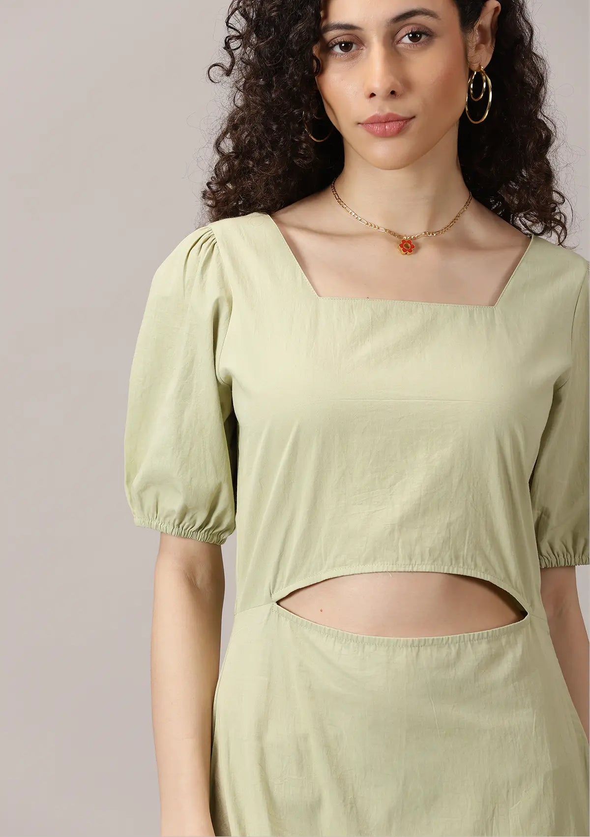 Balboa Swing Tea Green Dress price for women at IshqME