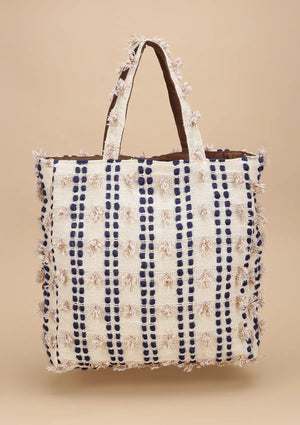 Beige Handcrafted Tote Bag