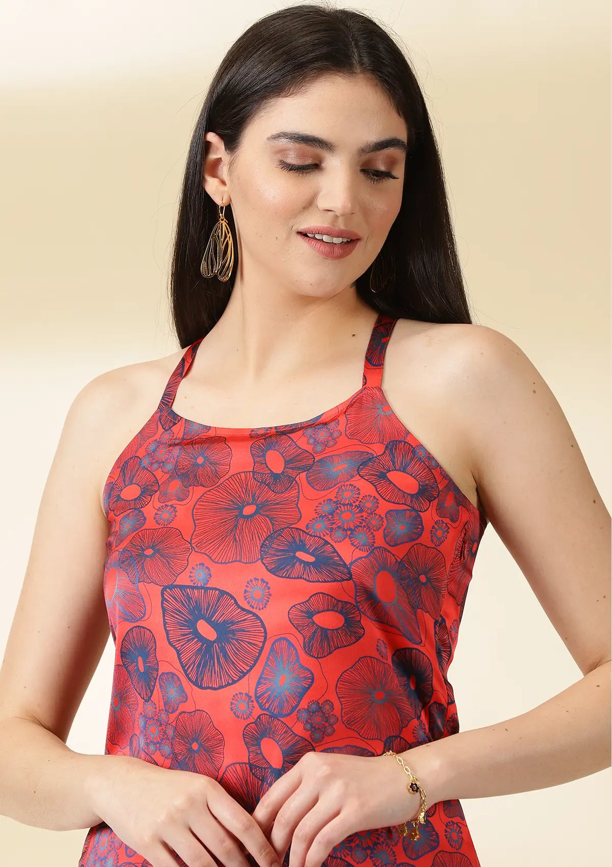 Best Flamenco Coral Dress for women by IshqME