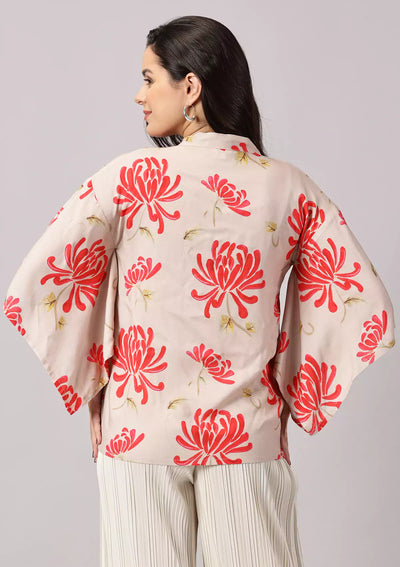 Best Haruka Printed Kimono shrug for women by IshqME