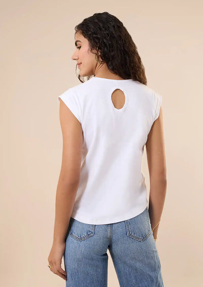 Best Premium Cotton Happy Me t-shirt for women by IshqME
