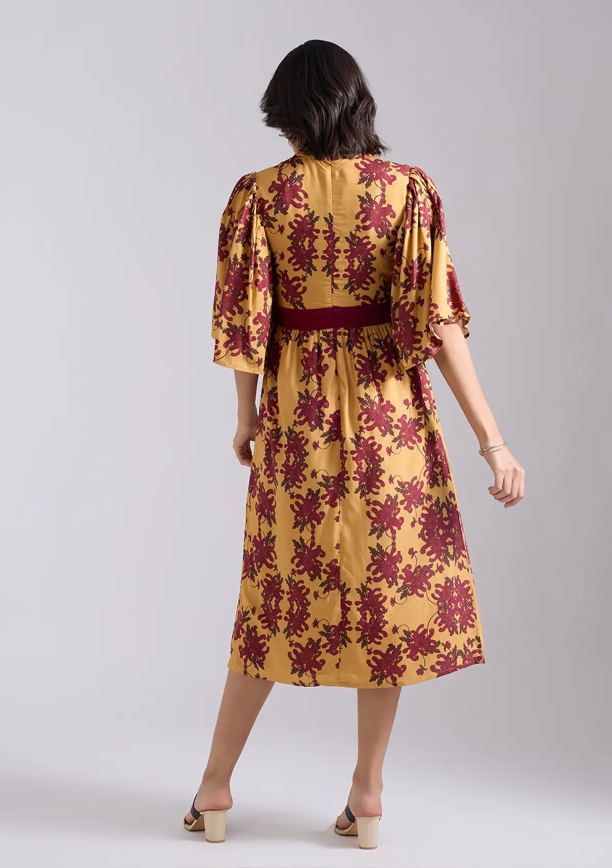 Best Shibumi Viscose Printed A line Dress for women by IshqME