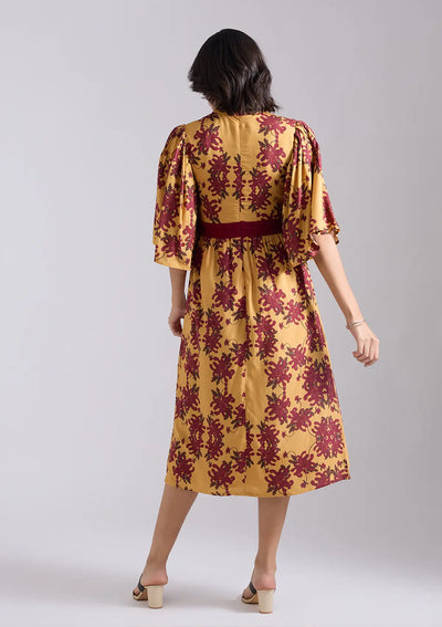 Best Shibumi Viscose Printed A line Dress for women by IshqME