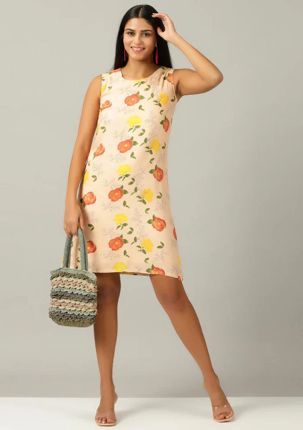 Bouquet - Floral Printed Shift Dress