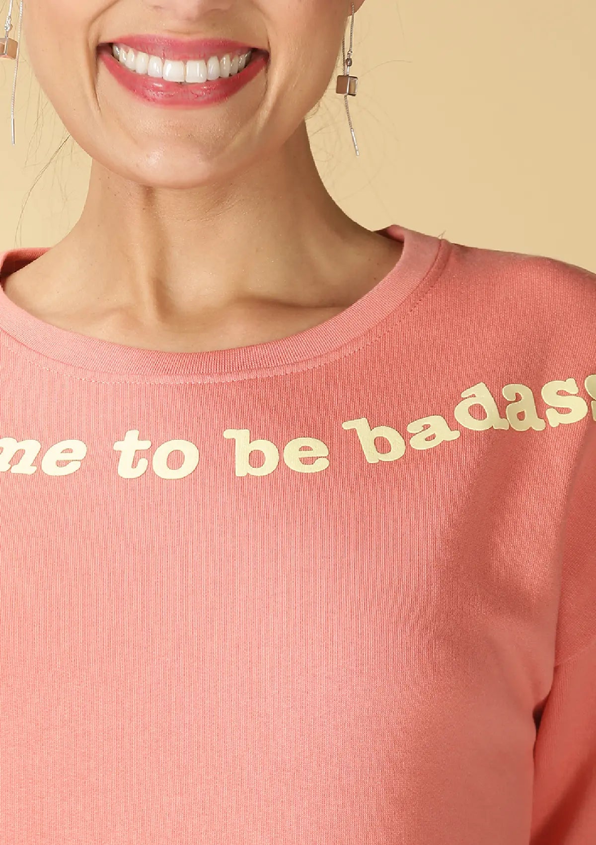 Buy Drop Shoulder Fleece t-shirt for women at IshqME