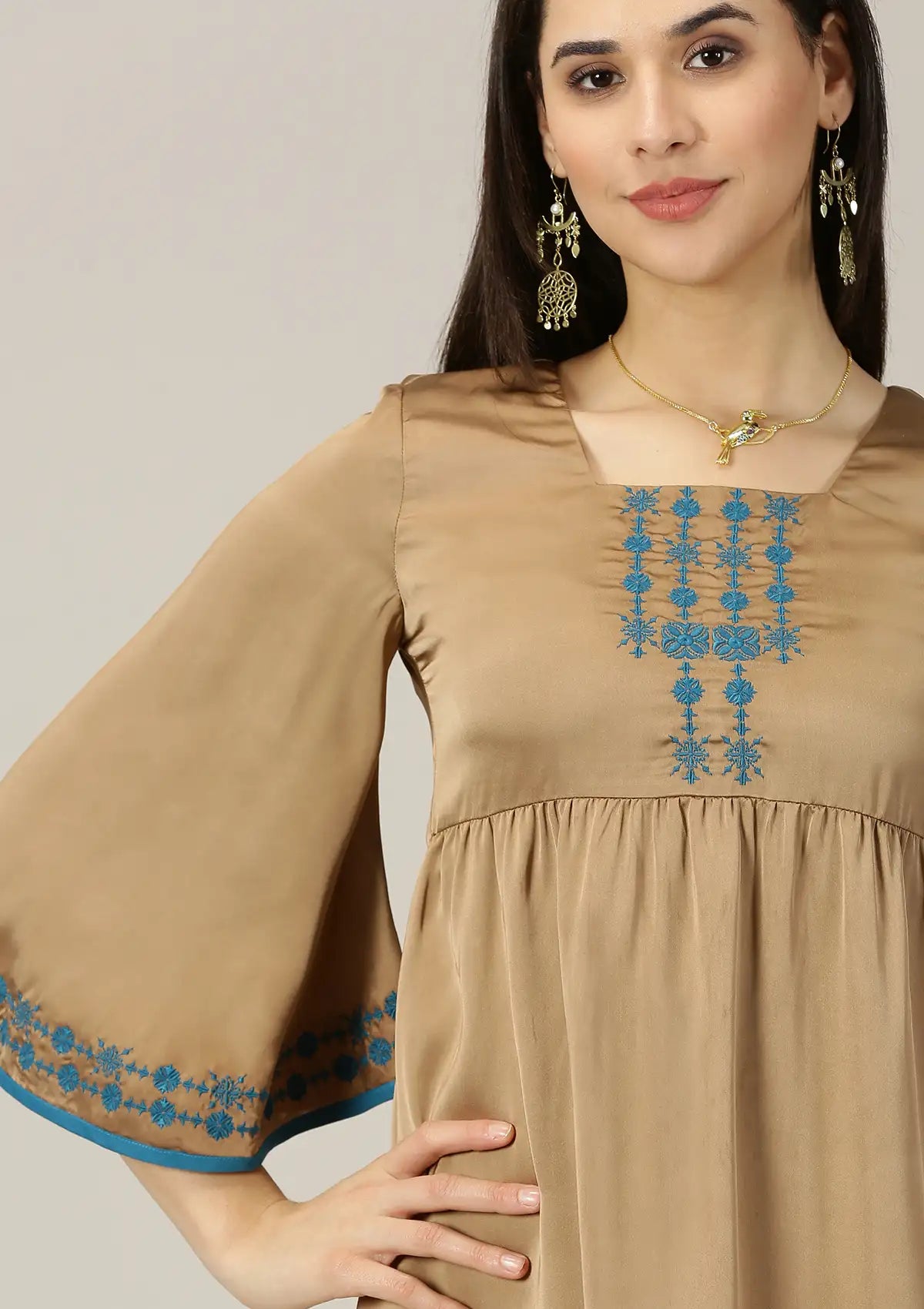 Buy Hamsaa Embroidered Dress online for women at IshqME