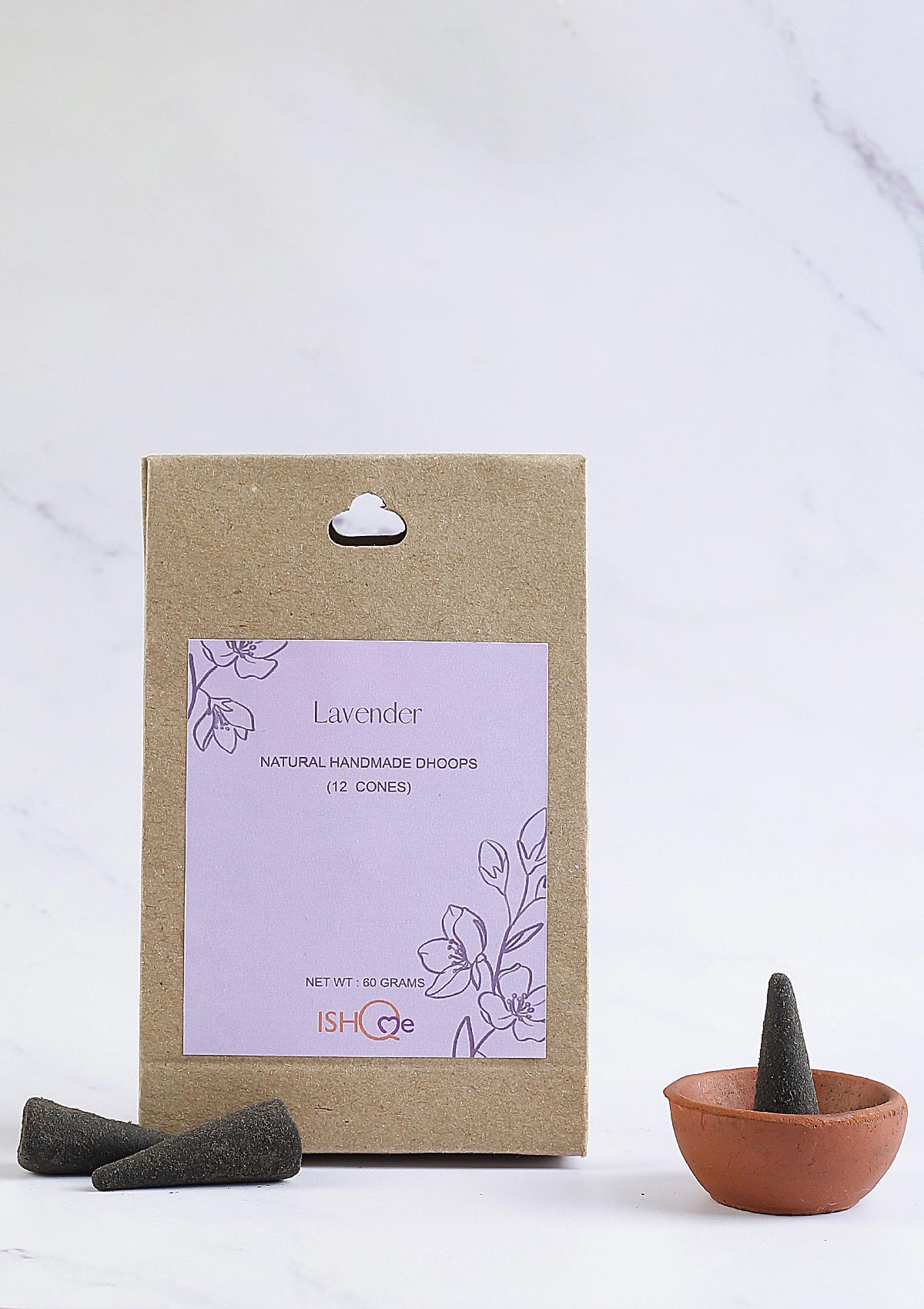 Lavender home fragrance incense and dhoop cones