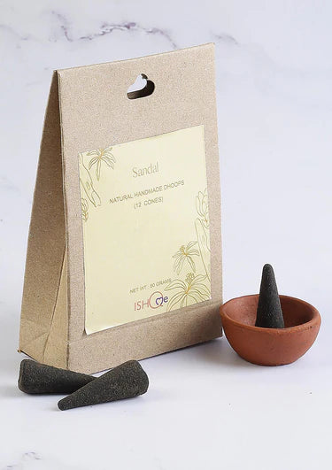 Sandal home fragrance incense and dhoop cones