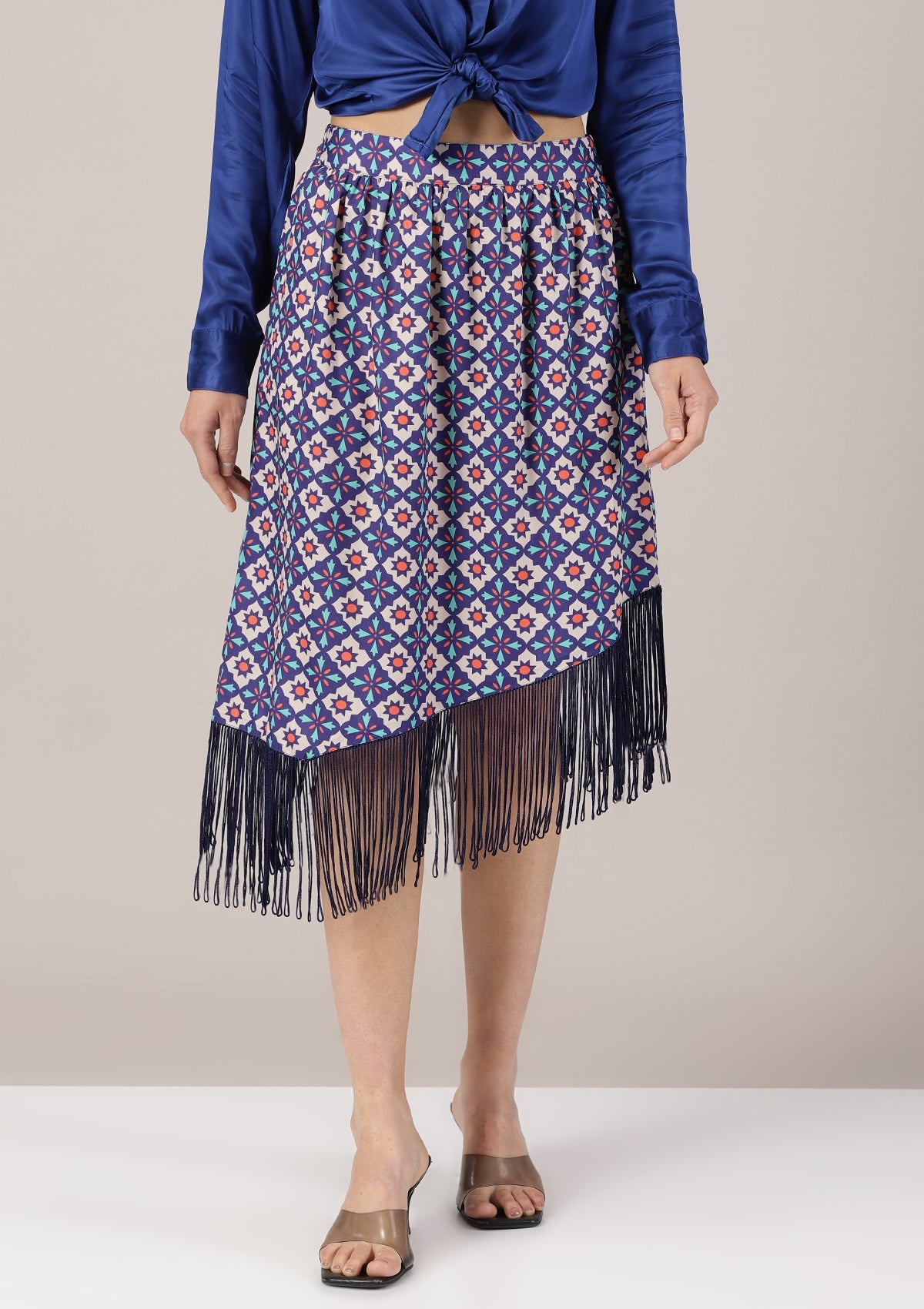 Moroccan outfit for women in the Jazz Ink Blue Morrocan style