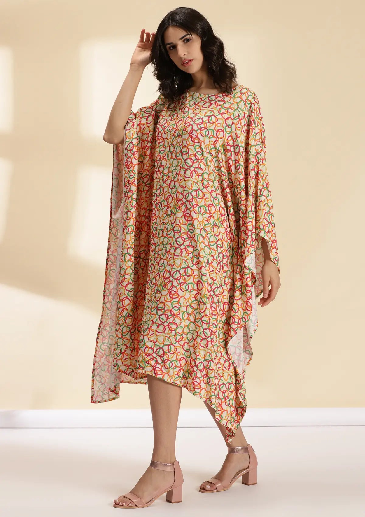 Buy Retro Queen Printed Kaftan Dress online for women at IshqME
