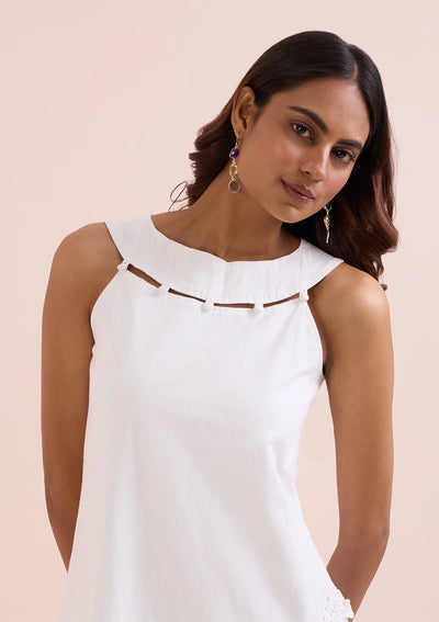 Vanilla Ice - Stylized Neckline Dress
