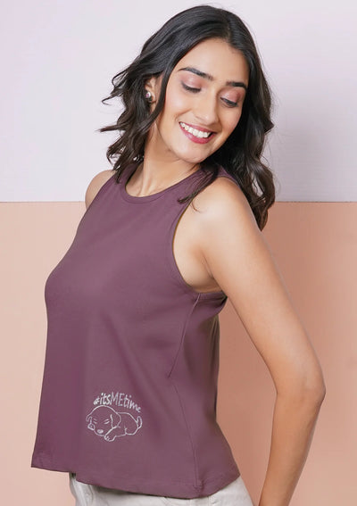 Buy Wanderer Puppy tank top for women at IshqME