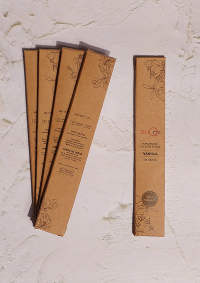 Ceramic tableware for home - Incense Sticks (Set of 5) - Vanilla (12 Pcs/Packet)