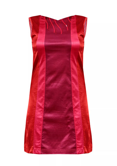 Cherry Amour Velvet Cut Panel Embellished Mini Dress online for women at IshqME