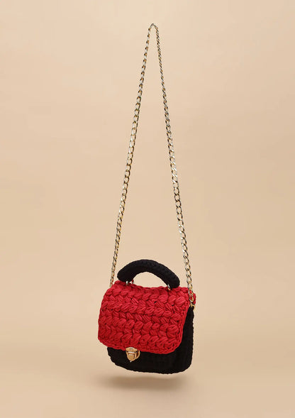 Buy Classy Red and Black Mini Bag