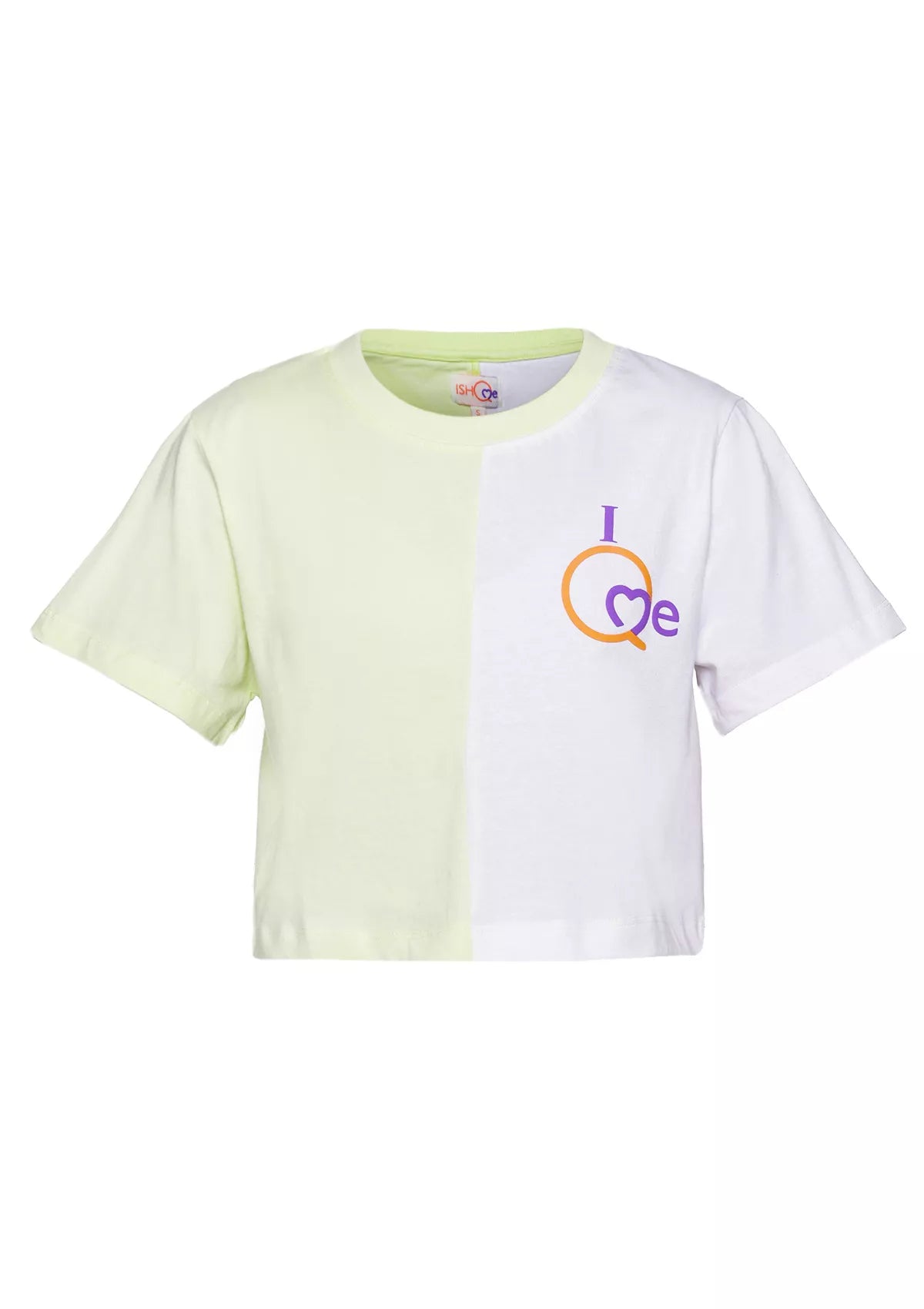 Cotton Cut Panel Green crop top price online at IshqME