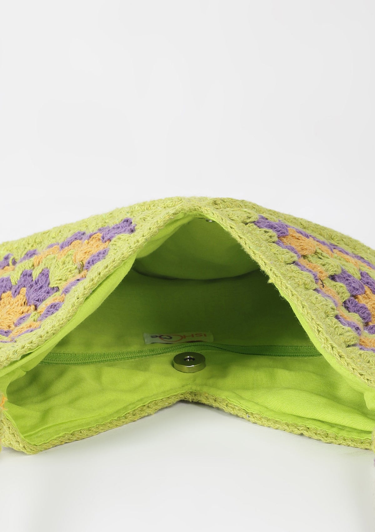 Crossbody Green Crochet crossbody bag for women online