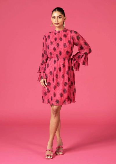 Dazzle - Pleated Chiffon Party Dress