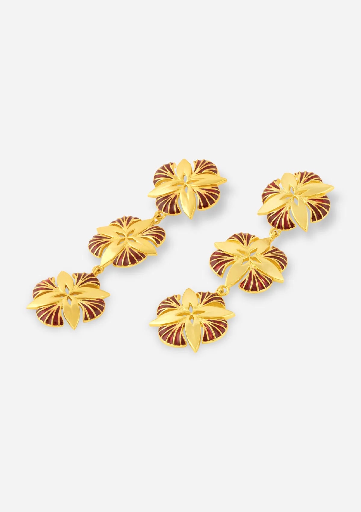 Designer blossom floral earrings for women