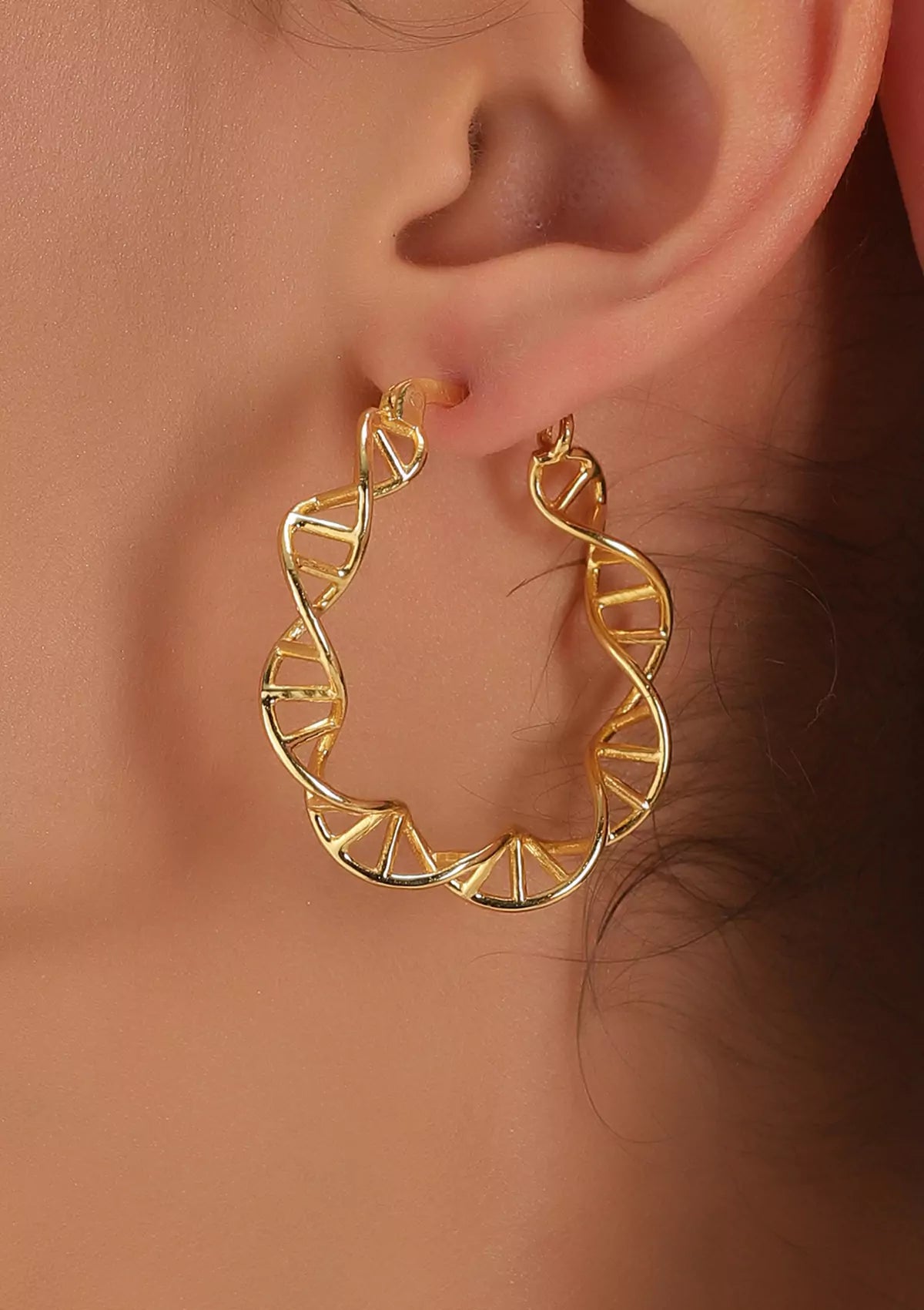 Designer helix hoop earrings for women