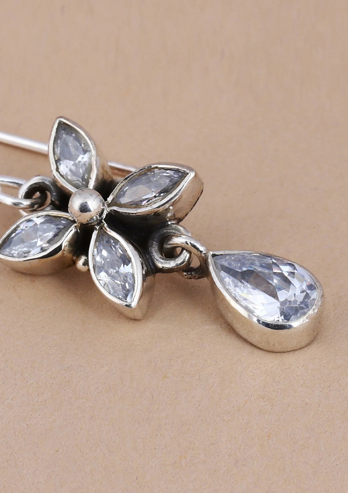 Designer silver earrings for women