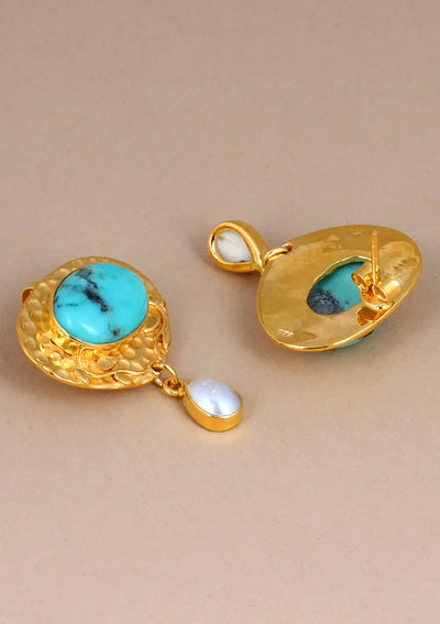Designer turquoise earrings for women