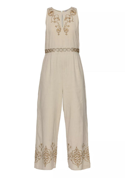 Buy Noor -  Embroidered Halter jumpsuit Online