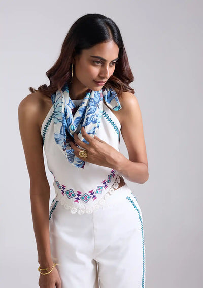 Forest Blue Scarf