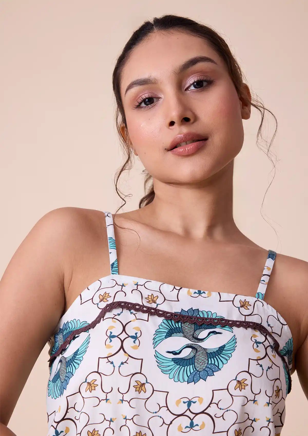 Gerana printed crop top and trouser Price