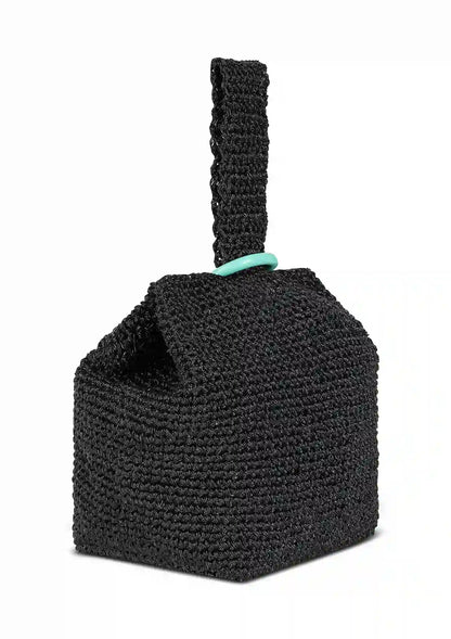 Metallic Crochet Handheld Bag Online