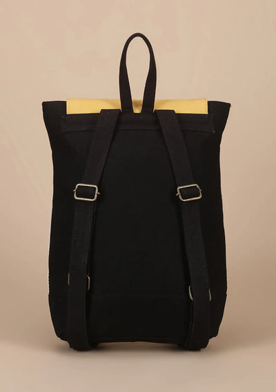 Canvas And Leather fashion laptop backpack for women
