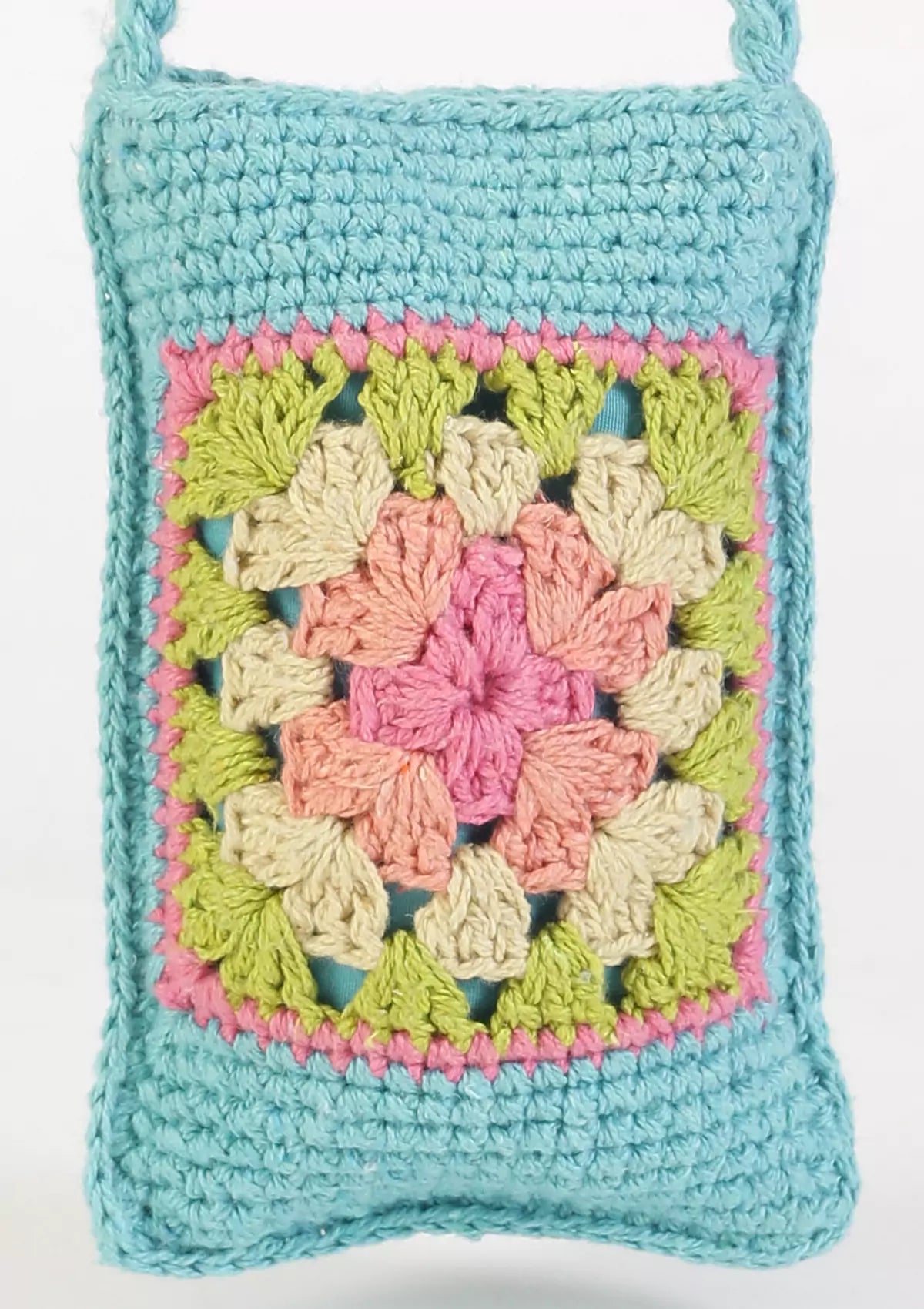 Crochet fashion mobile pouch for women