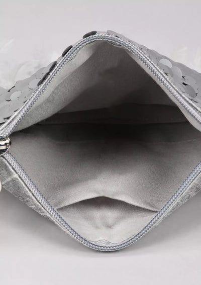 Silver Sequin Sparkling fashion sling bag for women