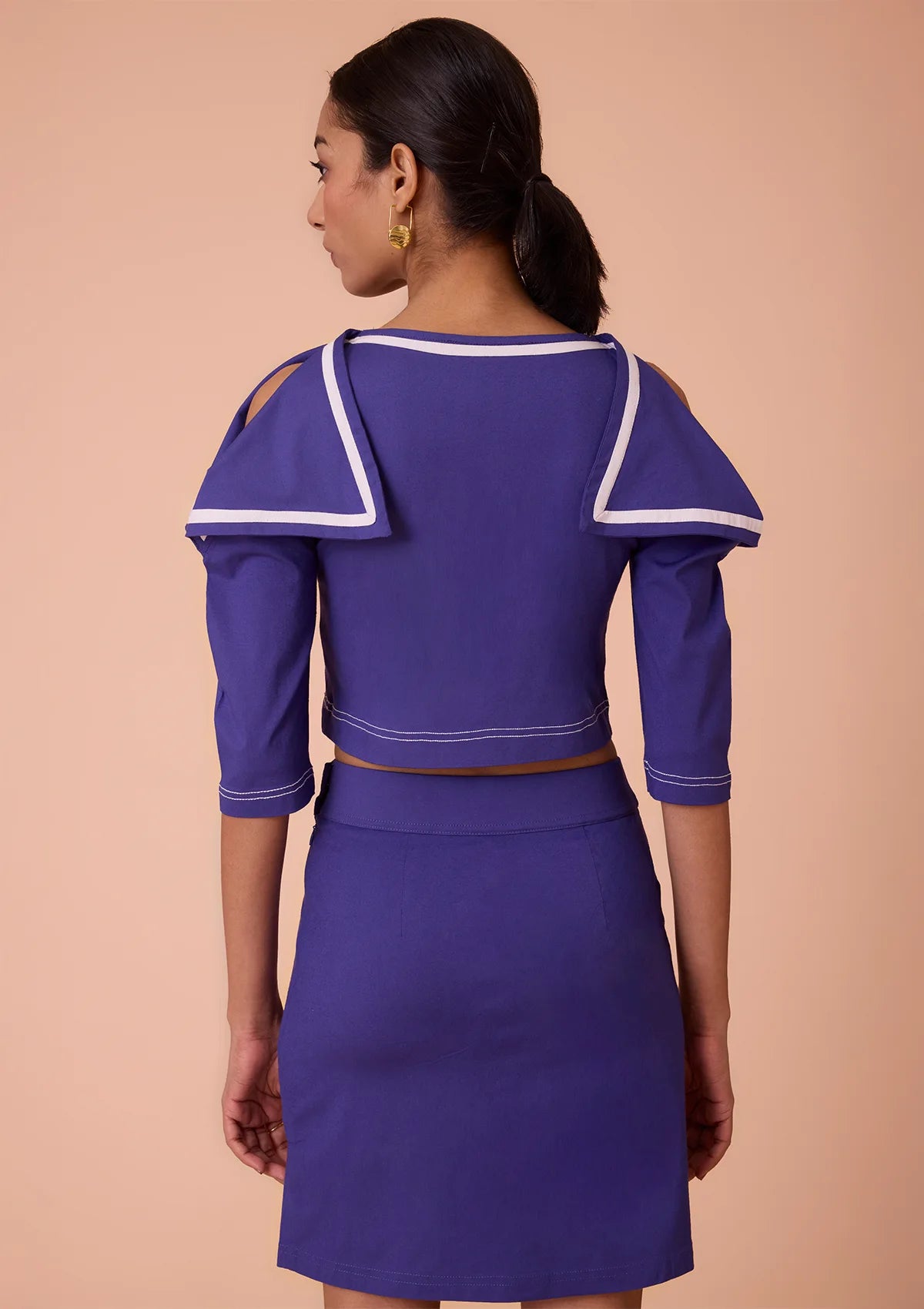 Buy Elyra Flap Shoulder Crop Top