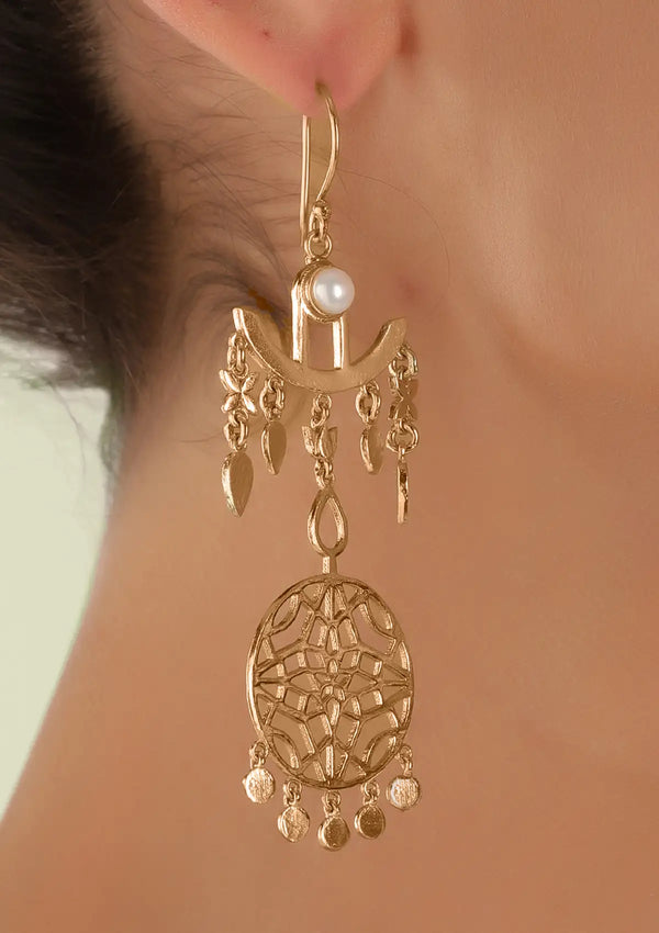 Floral Filigree Earring