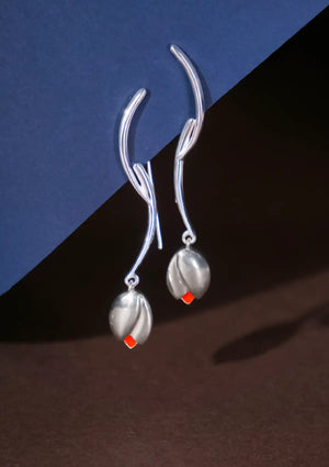 Flower Drop Earring