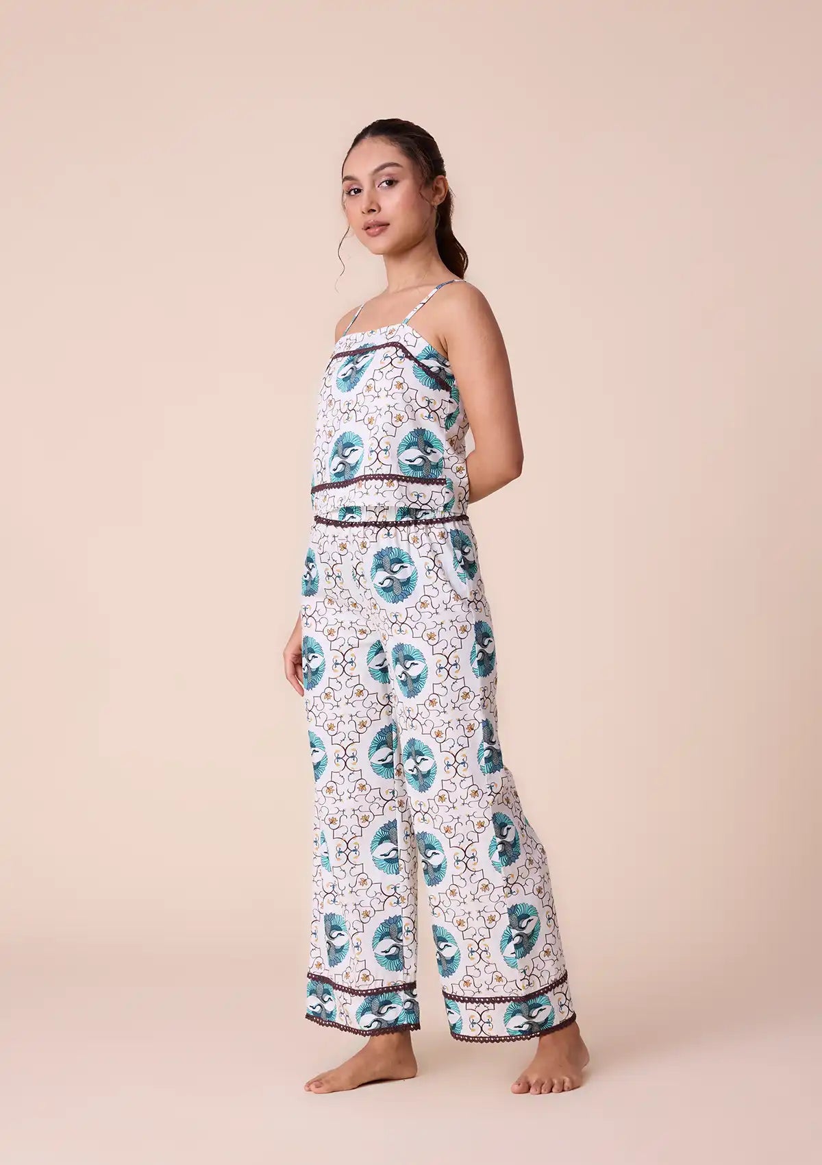 Gerana printed crop top and trouser Online
